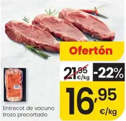 Eroski Entrecot de vacuno trozo precortado oferta