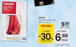 Eroski EROSKI Pata de pulpo jugo cocido oferta