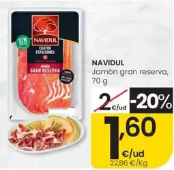 Eroski NAVIDUL Jamón gran reserva oferta