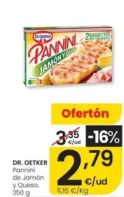 Eroski DR. OETKER Pannini de Jamón y Queso oferta
