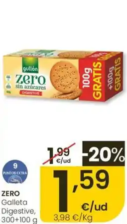 Eroski ZERO Galleta Digestive oferta