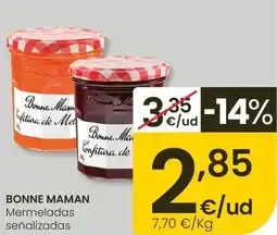 Eroski BONNE MAMAN Mermeladas señalizadas oferta