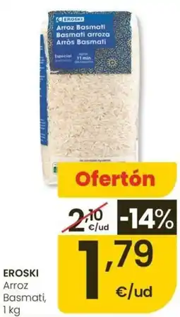 Eroski EROSKI Arroz Basmati oferta