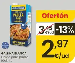 Eroski GALLINA BLANCA Caldo para paella fácil oferta