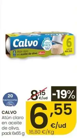 Eroski CALVO Atún claro en aceite de oliva oferta