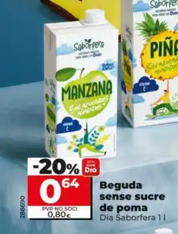 Dia DIA SABORFERA Beguda sense sucre de poma oferta