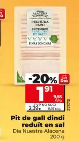 Dia DIA NUESTRA ALACENA Pit de gall dindi reduït en sal oferta