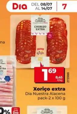 Dia DIA NUESTRA ALACENA Xoriço extra oferta