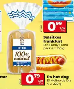 Dia EL MOLINO DE DIA Pa hot dog oferta