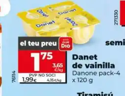 Dia DANONE Danet de vainilla oferta