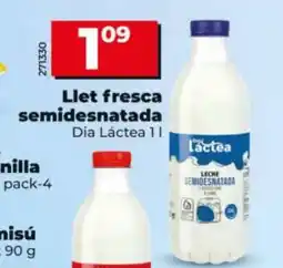 Dia DIA LÁCTEA Llet fresca semidesnatada oferta