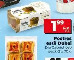 Dia DIA CAPRICHOSO Postres estil Dubai oferta