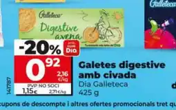 Dia DIA GALLETCA Galetes digestive amb civada oferta