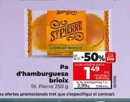 Dia ST PIERRE Pa d'hamburguesa brioix oferta