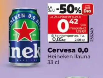 Dia HEINEKEN Cervesa 0,0 oferta