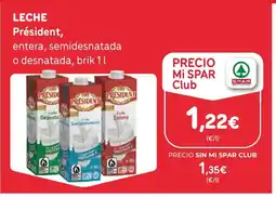 SPAR Gran Canaria PRÉSIDENT Leche oferta