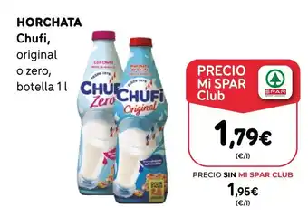SPAR Gran Canaria CHUFI Horchata oferta
