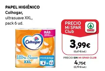 SPAR Gran Canaria COLHOGAR Papel higiénico oferta