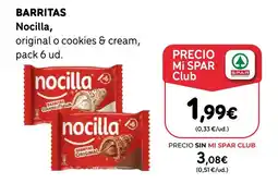 SPAR Gran Canaria NOCILLA Barritas oferta