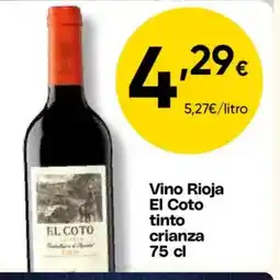 FROIZ EL COTO Vino Rioja tinto crianza oferta