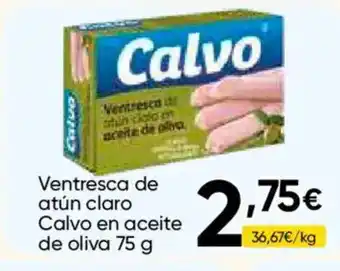 FROIZ CALVO Ventresca de atún claro en aceite de oliva oferta