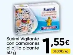 FROIZ VIGILANTE Surimi con camarones al ajillo picante oferta