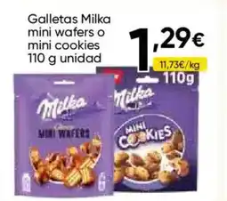 FROIZ MILKA Galletas mini wafers o mini cookies oferta