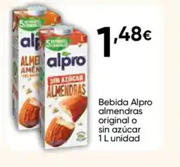 FROIZ ALPRO Bebida almendras original o sin azúcar oferta