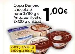 FROIZ DANONE Copa chocolate nata o Arroz con leche oferta