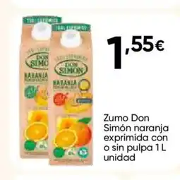 FROIZ DON SIMÓN Zumo naranja exprimida con o sin pulpa oferta