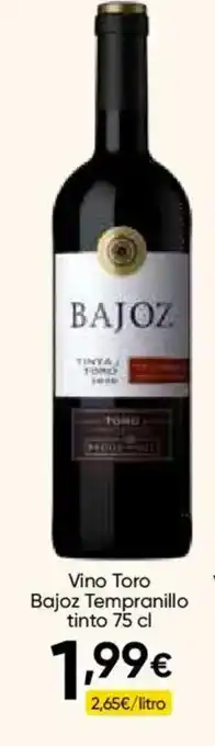FROIZ BAJOZ Vino Toro Tempranillo tinto oferta