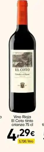 FROIZ EL COTO Vino Rioja tinto crianza oferta