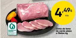 FROIZ Cinta de lomo de cerdo pieza o filetes oferta