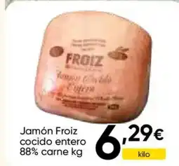 FROIZ FROIZ Jamón cocido entero 88% carne oferta