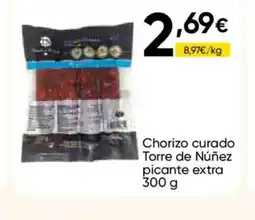 FROIZ Chorizo curado Torre de Núñez picante extra oferta