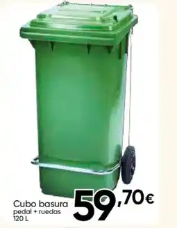 FROIZ Cubo basura pedal + ruedas oferta
