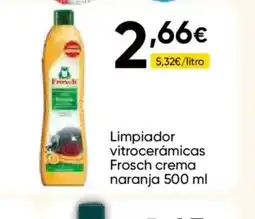 FROIZ FROSCH Limpiador vitrocerámicas crema naranja oferta