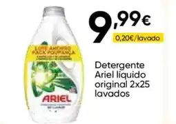 FROIZ ARIEL Detergente líquido original 2x25 oferta