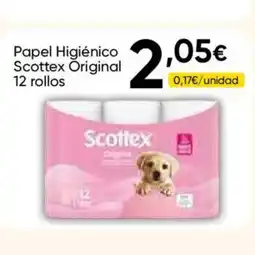 FROIZ SCOTTEX Papel Higiénico Original 12 rollos oferta