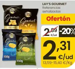 Eroski LAY'S GOURMET Referencias señalizadas oferta