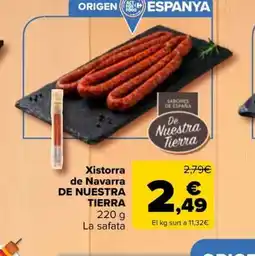 Carrefour Market Xistorra de navarra de nuestra tierra oferta