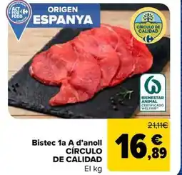Carrefour Market Bistec 1a a d'anoll círculo de calidad oferta