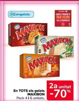 Carrefour Market MAXIBON En tots els gelats oferta