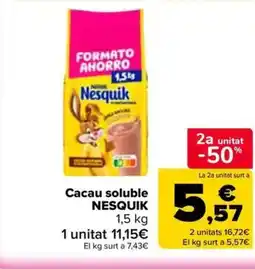 Carrefour Market NESQUIK Cacau soluble oferta