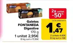 Carrefour Market FONTANEDA Galetes Digestive oferta