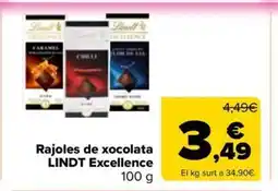 Carrefour Market LINDT EXCELLENCE Rajoles de xocolata oferta