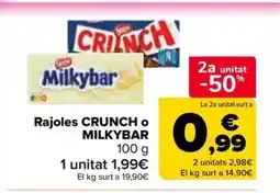Carrefour Market CRUNCH O MILKYBAR Rajoles oferta