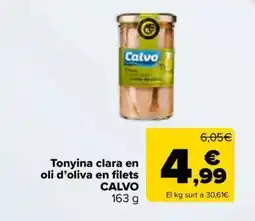 Carrefour Market CALVO Tonyina clara en oli d'oliva en filets oferta