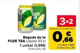 Carrefour Market FUZE TEA Beguda de te oferta