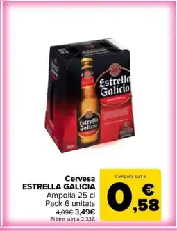 Carrefour Market ESTRELLA GALICIA Cervesa oferta